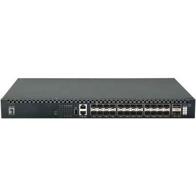 LEVELONE Mrežni preklopnik XQS-3126, 26x GE + 2x 40/100GbE, 19", 185 W, 24x PoE